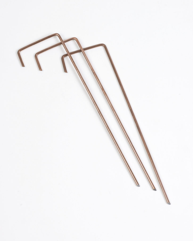 Copper Coated Steel J Pins 20cm-0